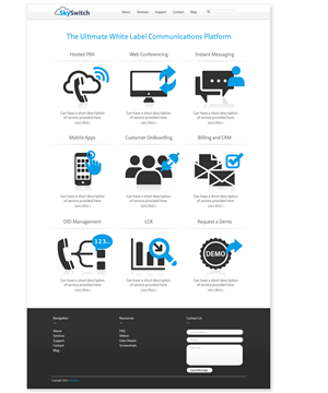 Web Design par masher pour skyswitch | Design : #2827276