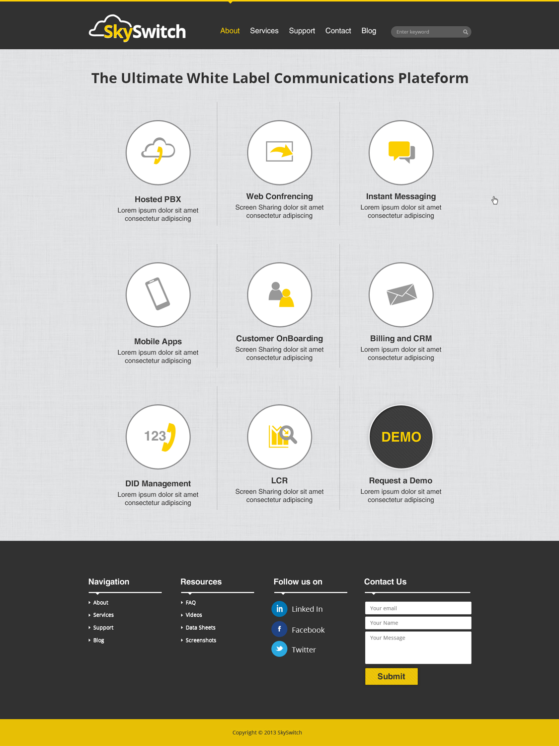 Diseño Web por AVROM para skyswitch | Diseño #2806446