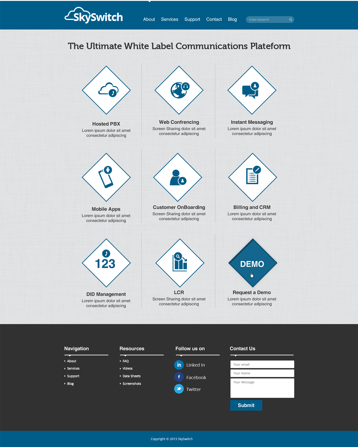 Web Design par AVROM pour skyswitch | Design #2807840