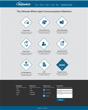 Web Design by AVROM for skyswitch | Design: #2807840