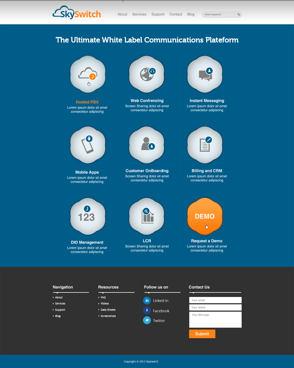 Web Design by AVROM for skyswitch | Design #2813178