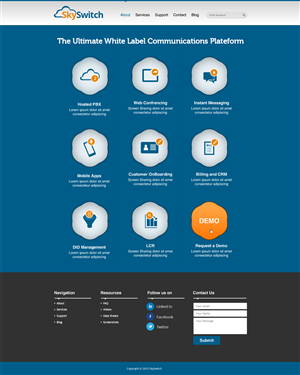 Web Design by AVROM for skyswitch | Design: #2815838