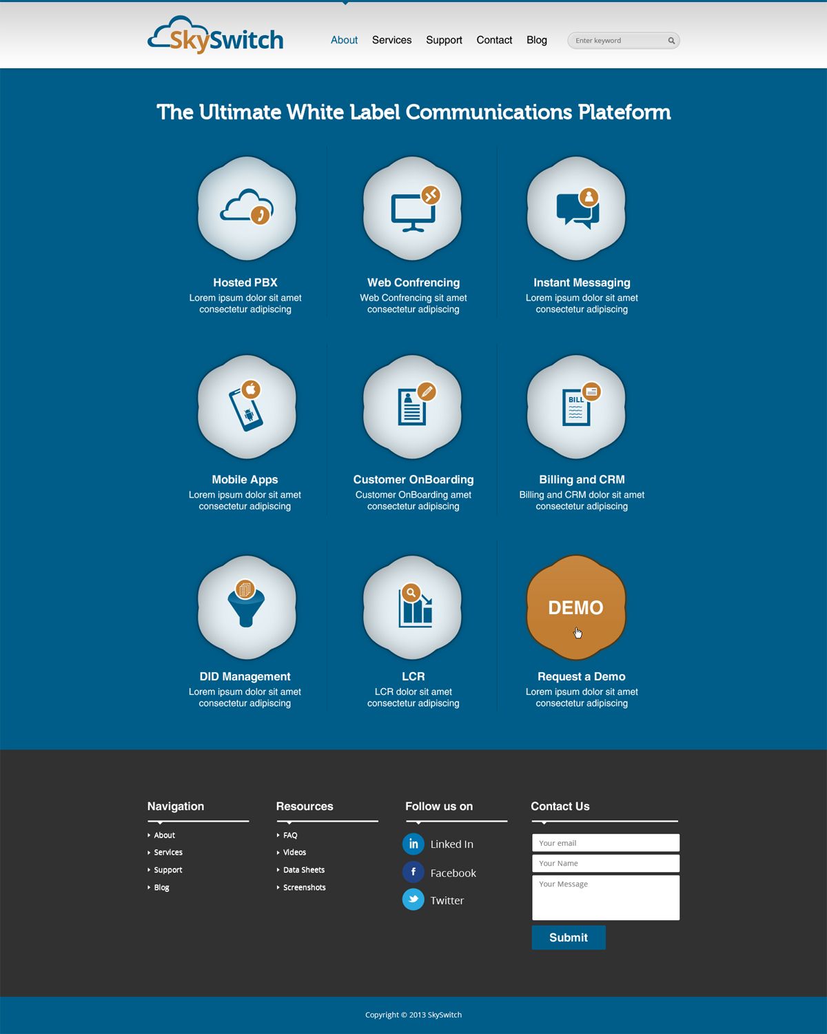 Web Design par AVROM pour skyswitch | Design #2820584