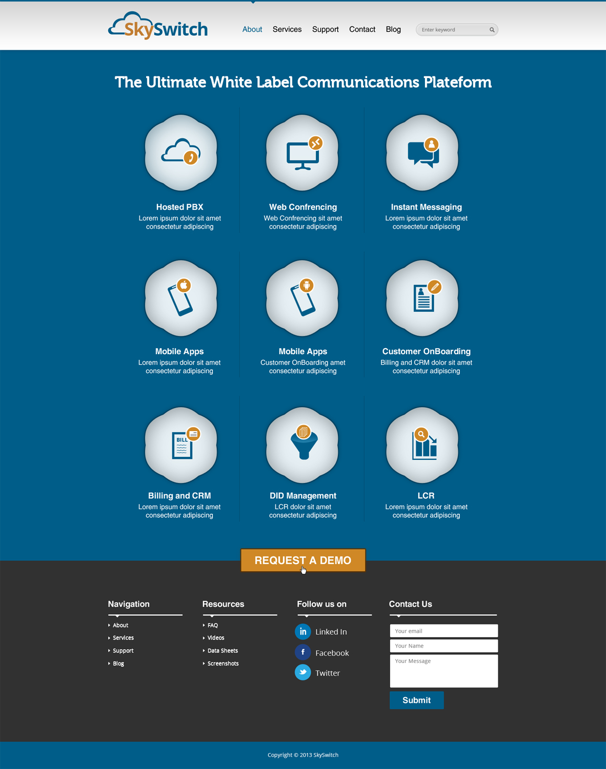 Web Design by AVROM for skyswitch | Design #2821396