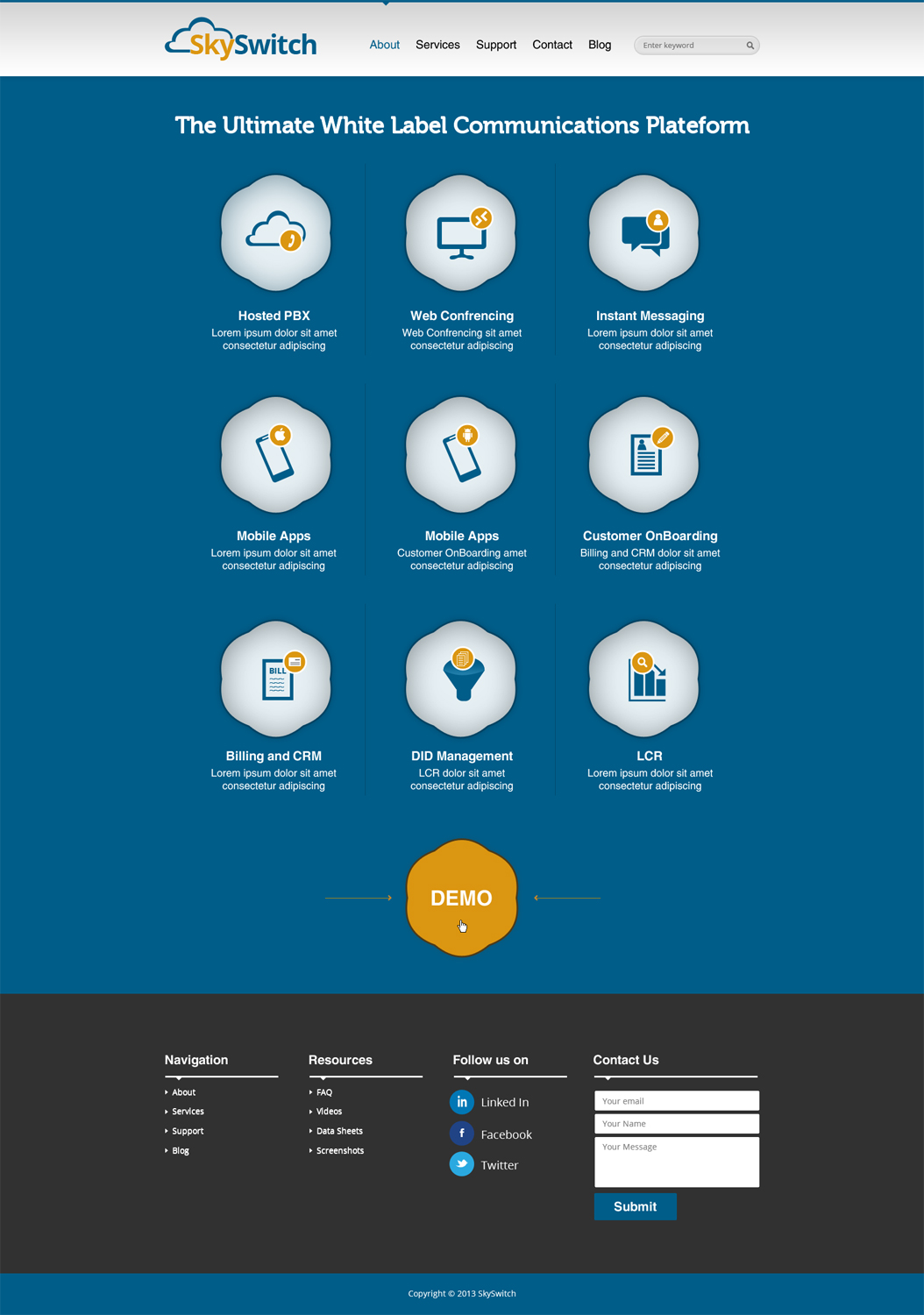 Web Design by AVROM for skyswitch | Design #2821403