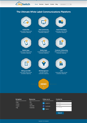 Web Design by AVROM for skyswitch | Design: #2821403