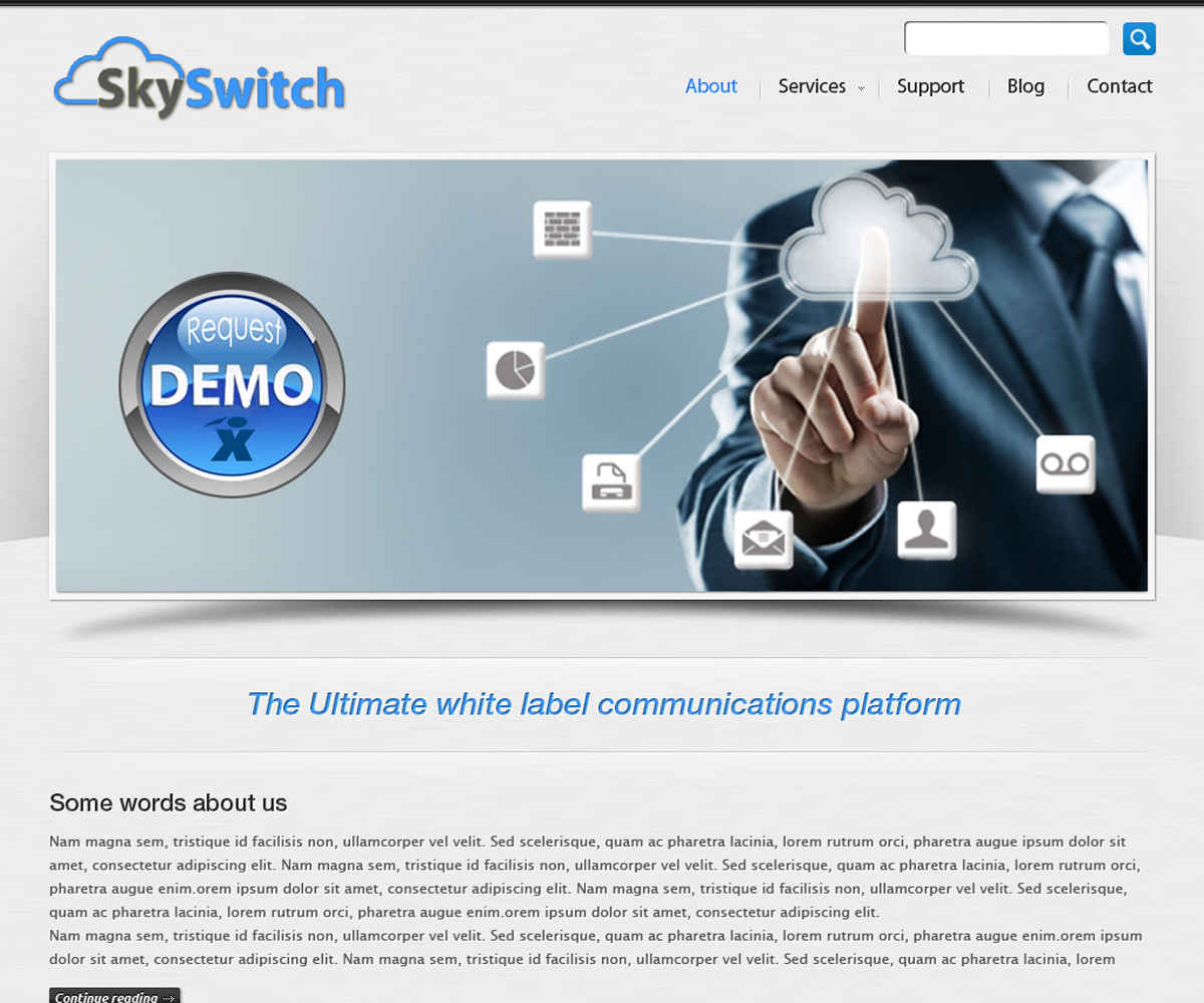 Web Design by ChicD for skyswitch | Design #2845065
