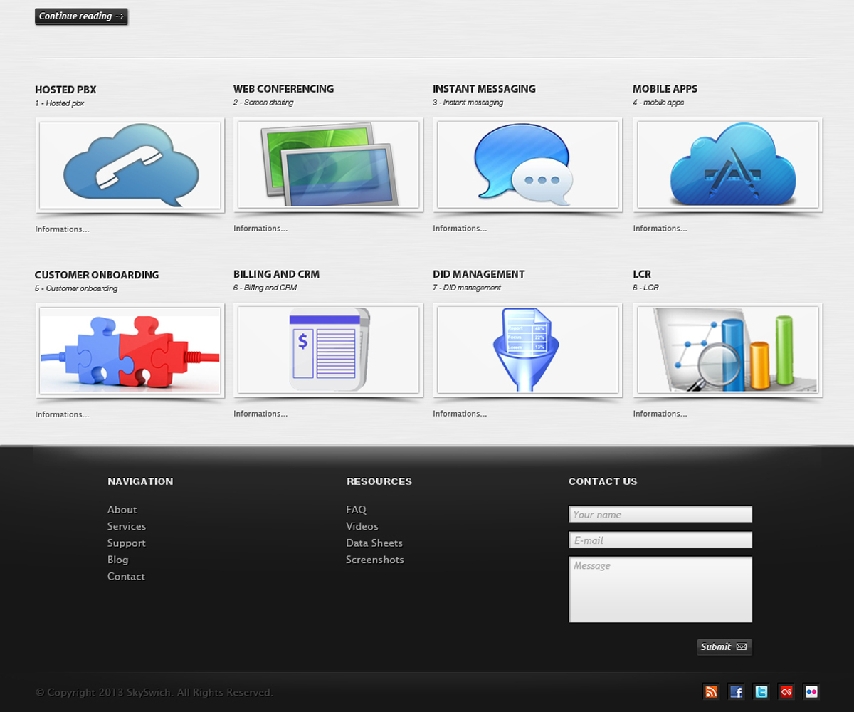 Web Design by ChicD for skyswitch | Design #2845068