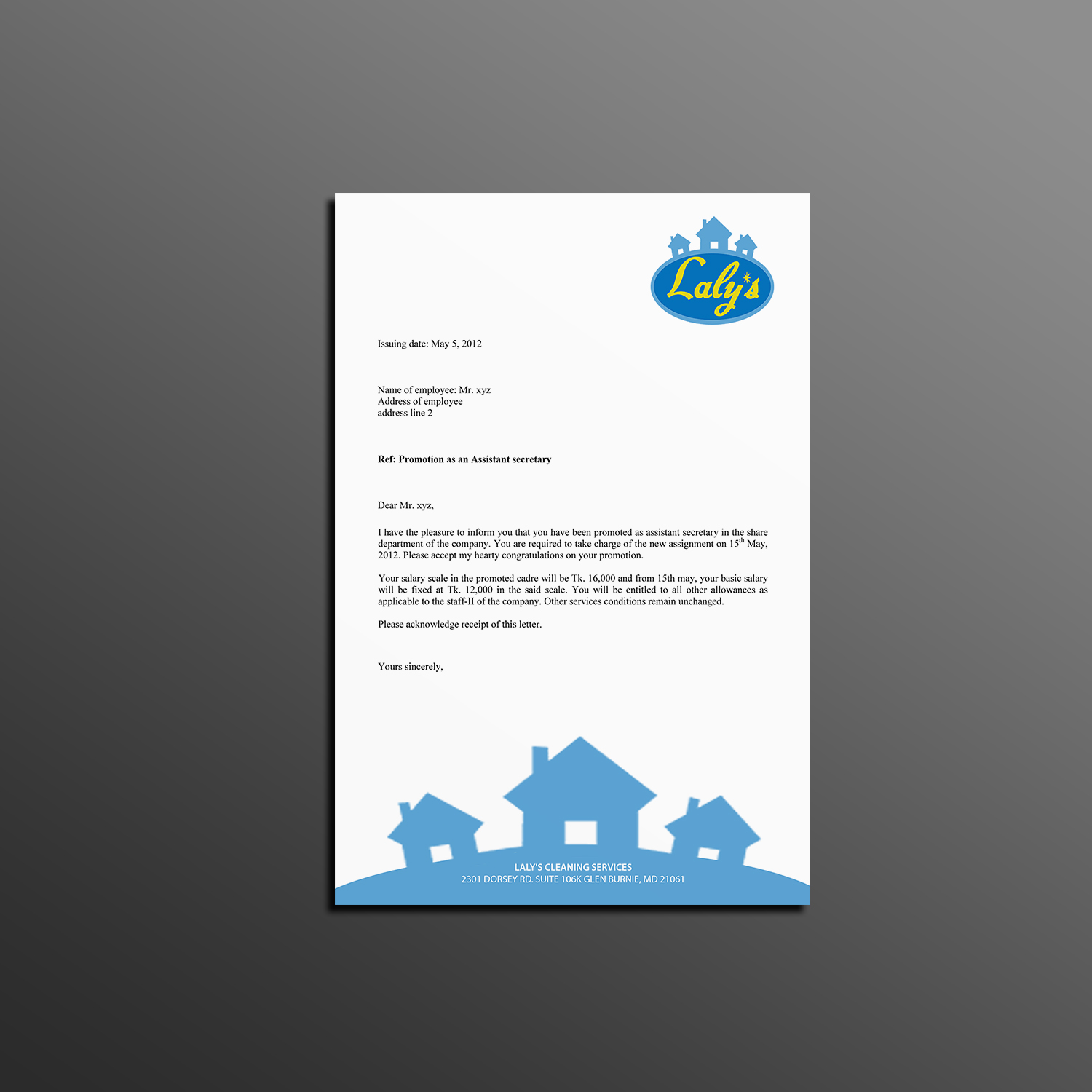 Letterhead Design by Creations Box 2015 for this project | Design #18254738
