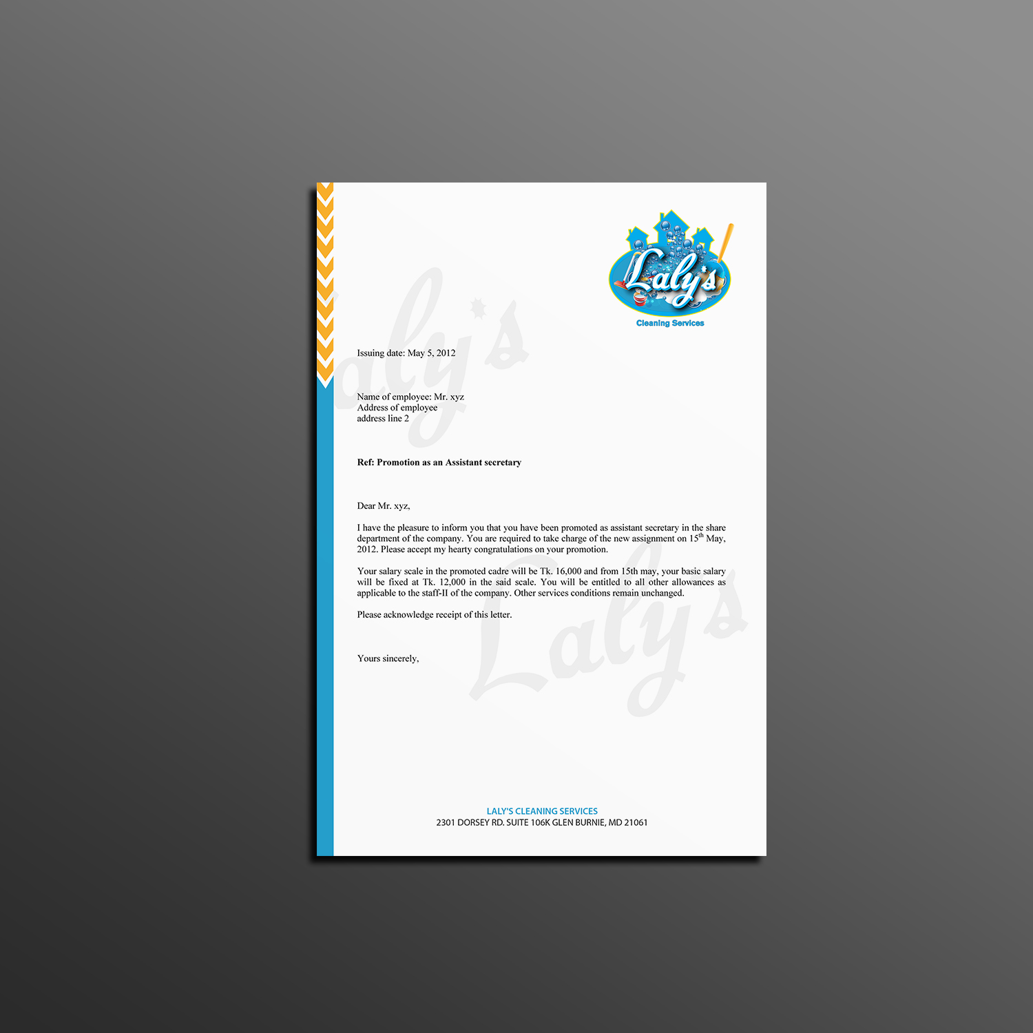 Letterhead Design by Creations Box 2015 for this project | Design #18254745