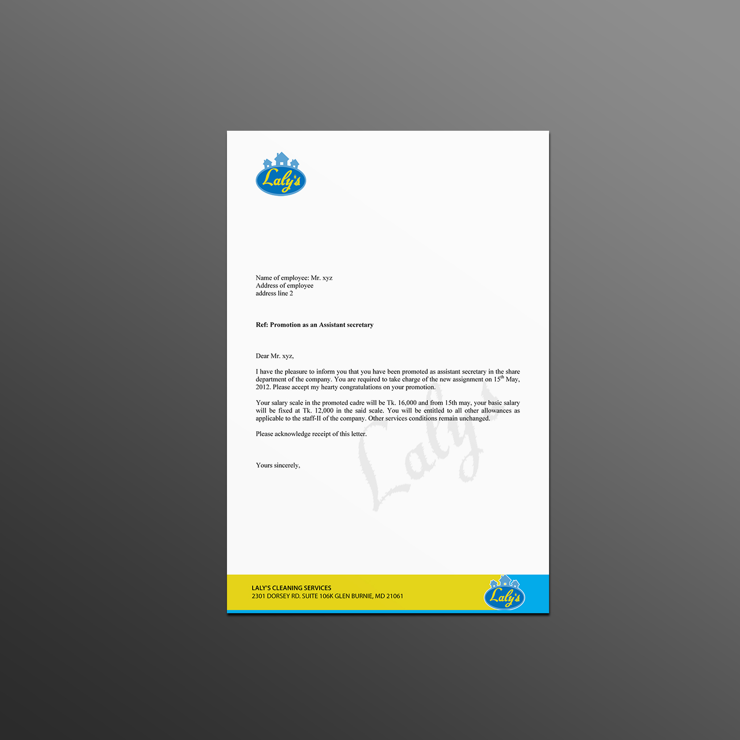 Letterhead Design by Creations Box 2015 for this project | Design #18254749
