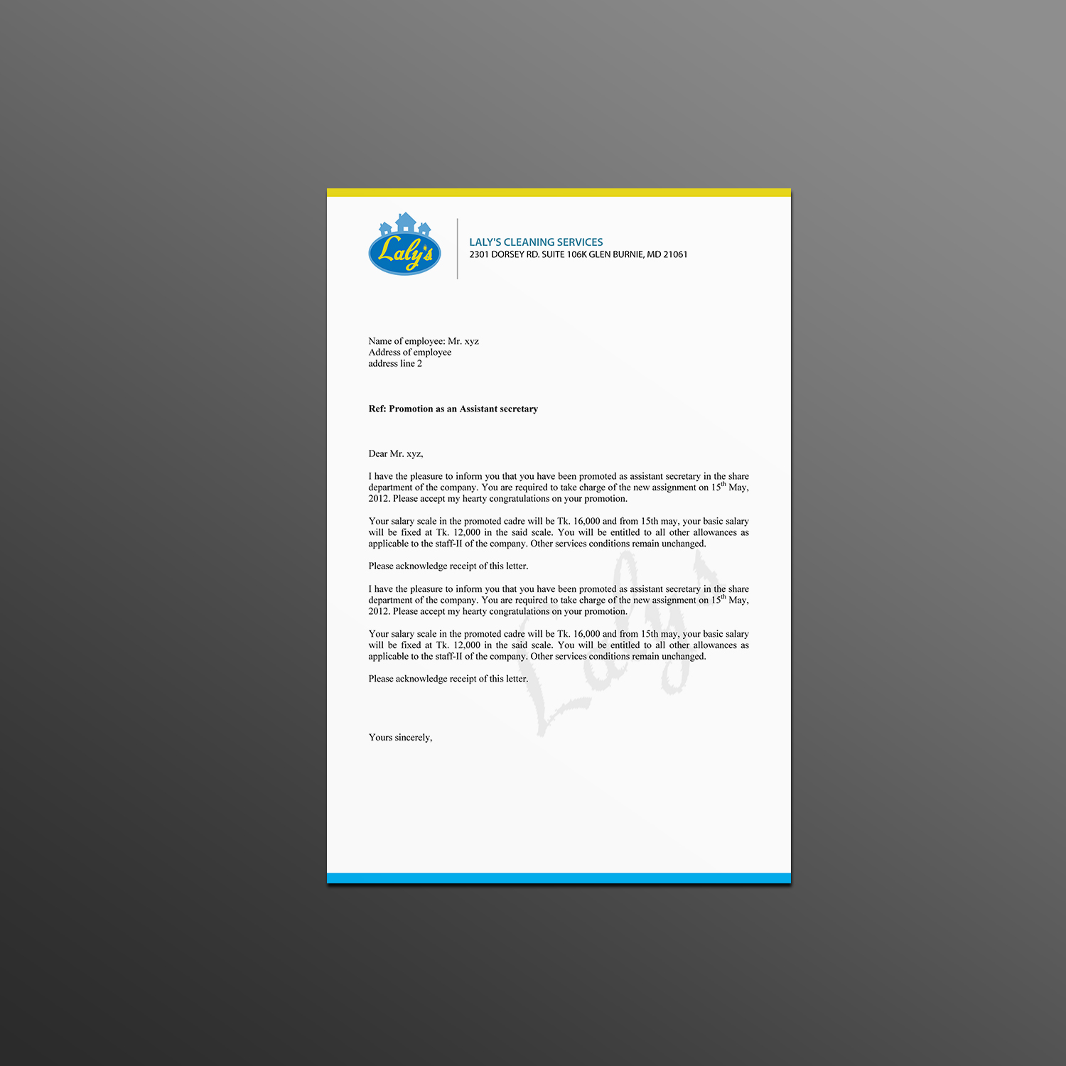 Letterhead Design by Creations Box 2015 for this project | Design #18254750