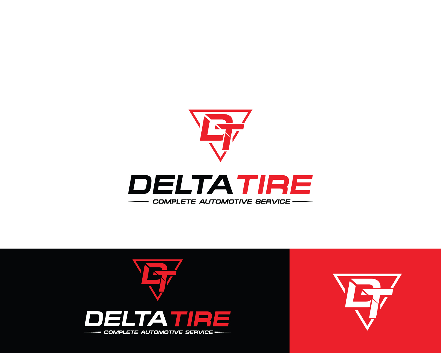 Serious, Modern, Automotive Logo Design for Delta Tire Complete Automotive Service by Atec