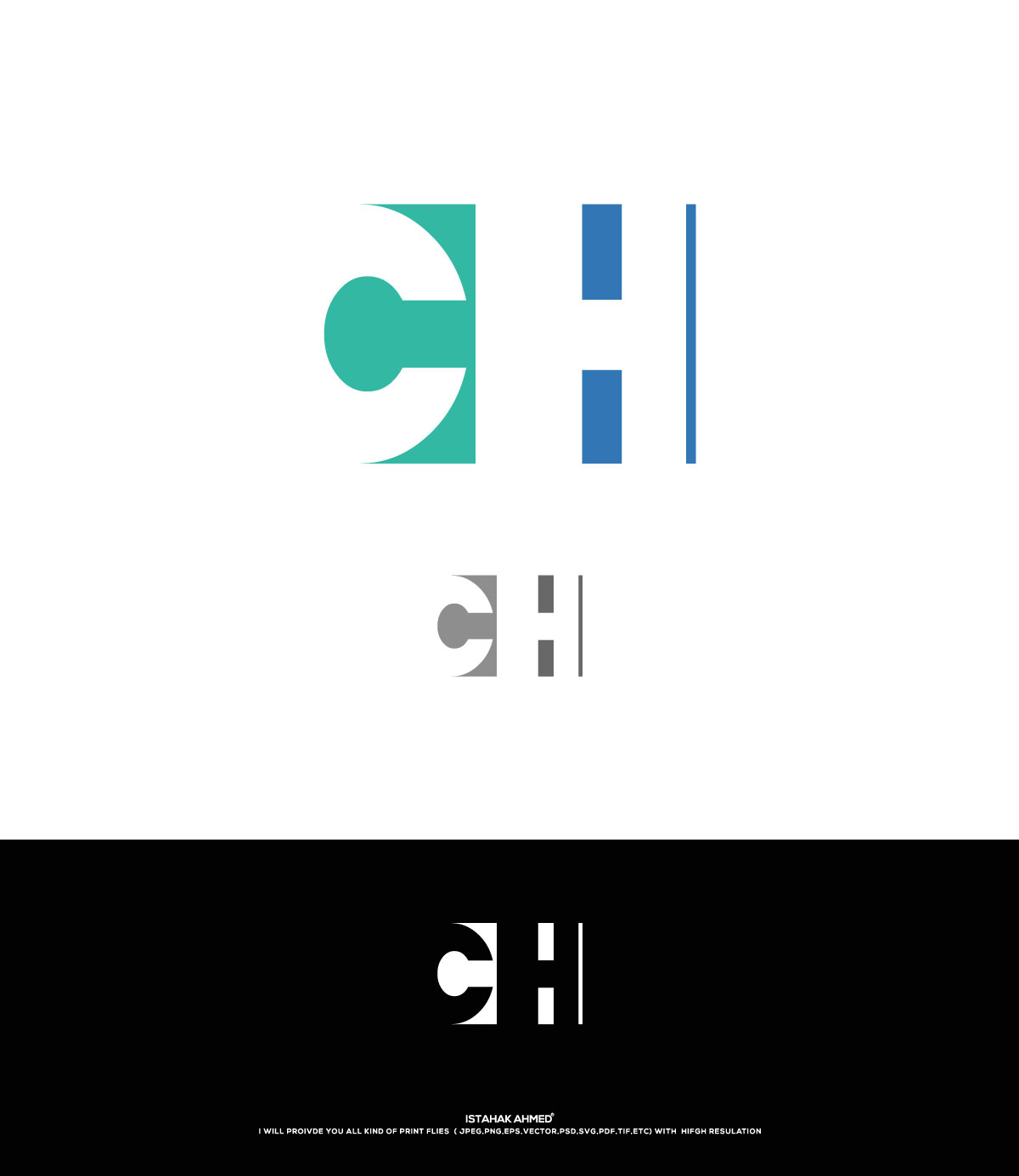 conservative bold education logo design for ch by education logo psd