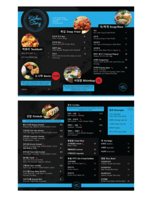 Menu Design by tangga.co for this project | Design: #18635034