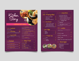 Menü-Design von girish für dieses Projekt | Design #18515588