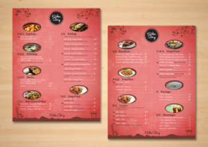 Los Angeles Korean Restaurant Menu Design | Menü-Design von Lesaba Design