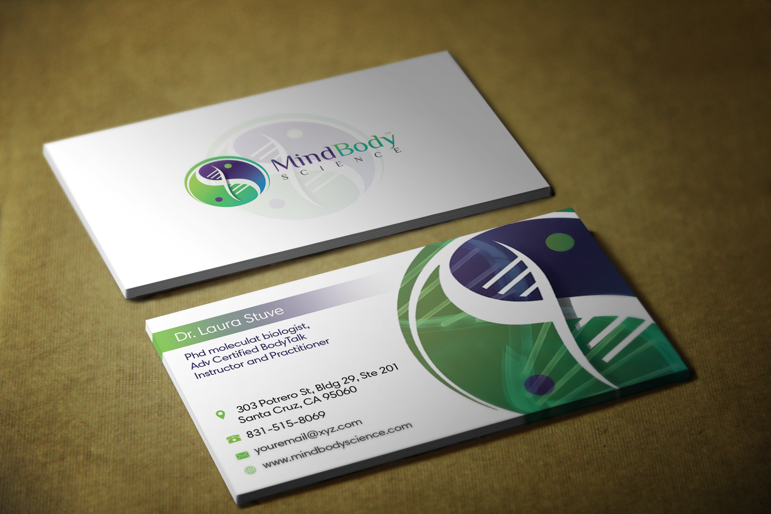 Business Card Design by Riz' for Dr Laura Stuve, PhD | Design #18252605