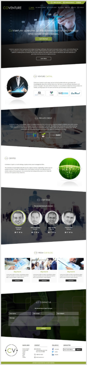 Venture Capital Firm Needs Website Redesign | Web Design by -Marc-