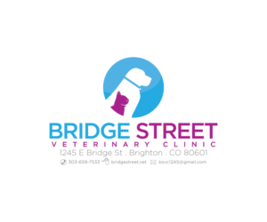 Bridge Street Veterinary Clinic,  1245 E Bridge St, Brighton, CO 80601, 303-659-7533, bridgestreet.vet, bsvc1245@gmail.com | Logo Design by larismanis