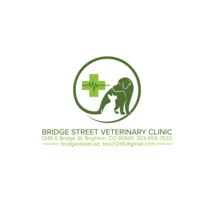 Bridge Street Veterinary Clinic,  1245 E Bridge St, Brighton, CO 80601, 303-659-7533, bridgestreet.vet, bsvc1245@gmail.com | Logo Design by jonosar