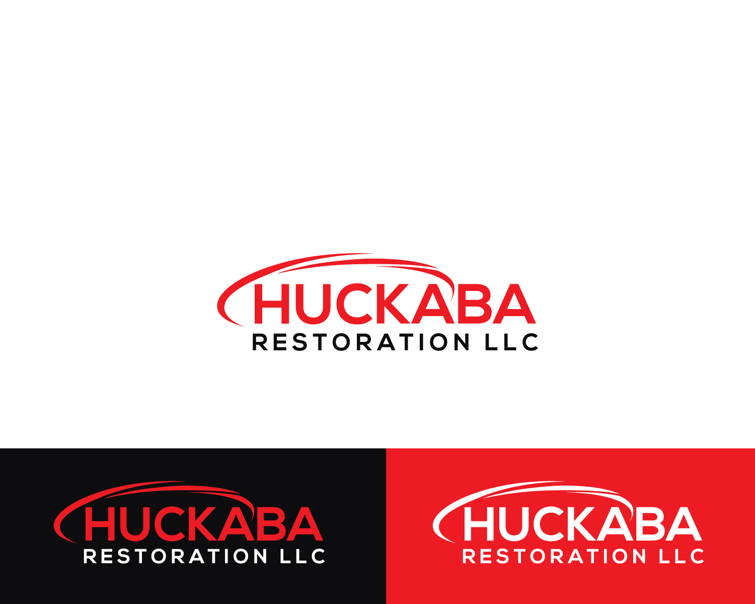 Logo Design by Atec for Huckaba Restoration LLC  | Design #18257267