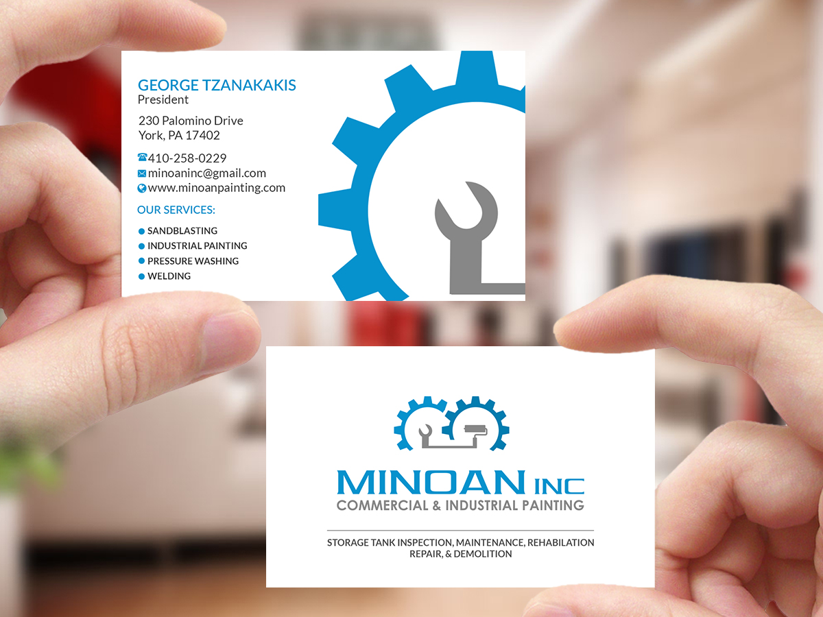 Business Card Design by Creations Box 2015 for Minoan Inc | Design #18278984