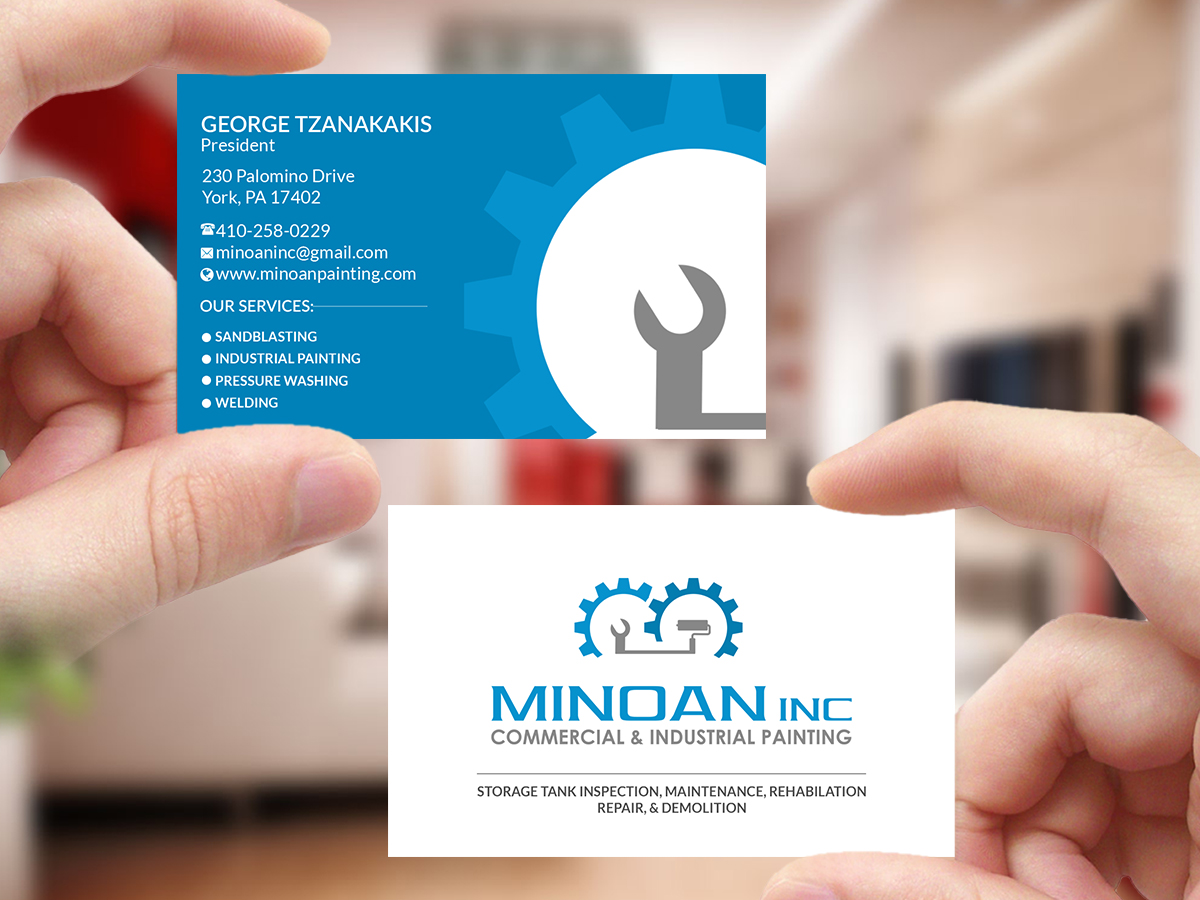Business Card Design by Creations Box 2015 for Minoan Inc | Design #18278987