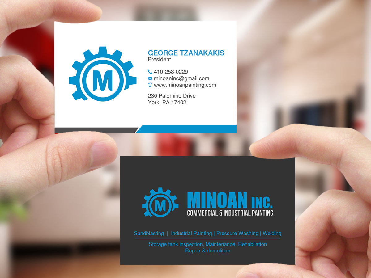 Visitenkarten-Design von Creations Box 2015 für Minoan Inc | Design #18309586
