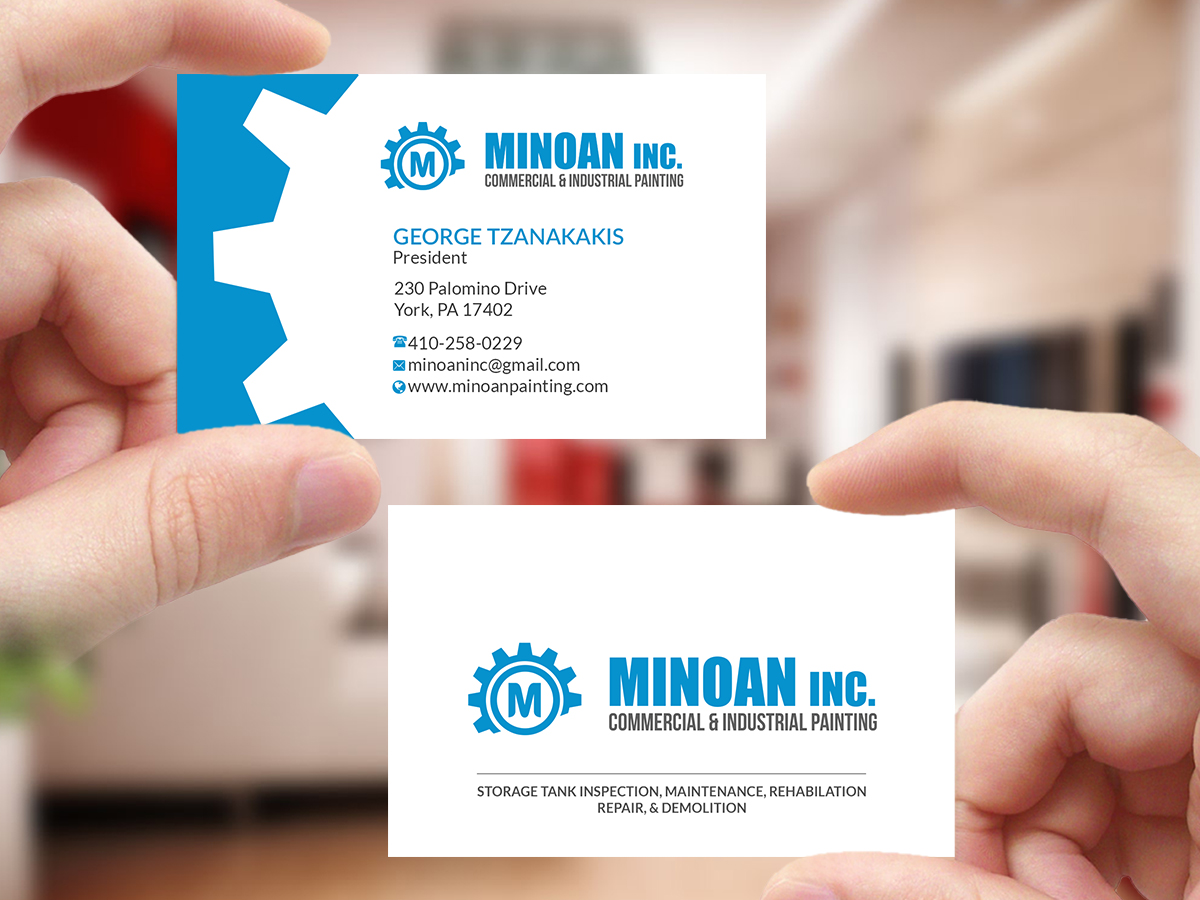 Visitenkarten-Design von Creations Box 2015 für Minoan Inc | Design #18309589