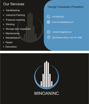 Visitenkarten-Design von Waleed Khan für Minoan Inc | Design #18296407