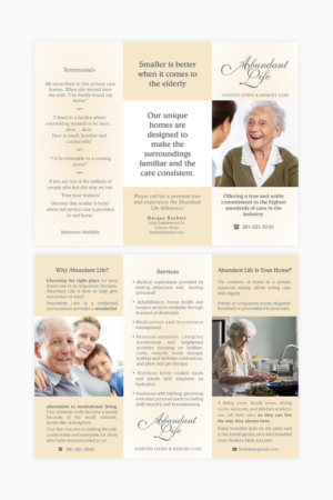 Flyer Design by senja for Abundant Life Assisted Living | Design: #18276137