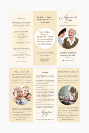 Abundant Life tri-fold brochure | Design de Flyer par senja