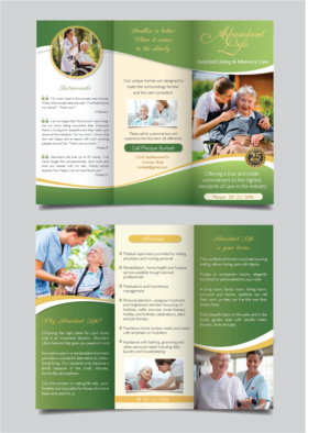 Design de Flyer par alex989 pour Abundant Life Assisted Living | Design : #18347999