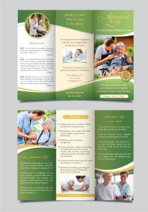 Design de Flyer par alex989 pour Abundant Life Assisted Living | Design : #18354677
