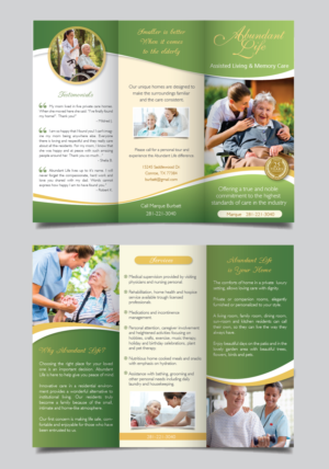 Abundant Life tri-fold brochure | Flyer-Design von alex989