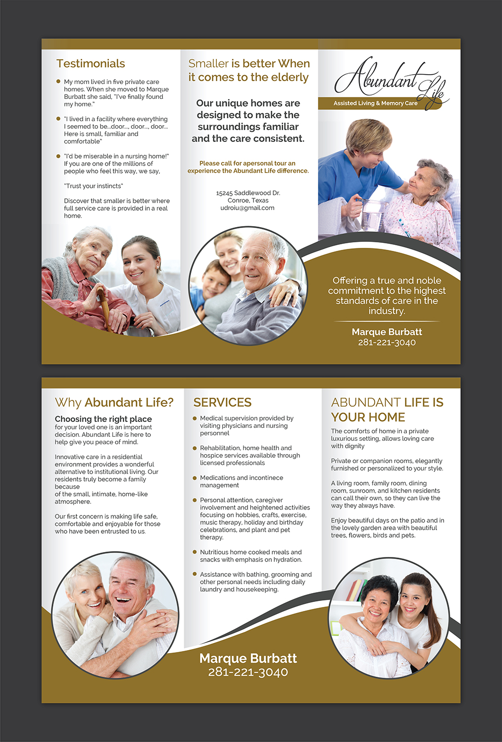 Flyer Design by Deziners Zone for Abundant Life Assisted Living | Design #18266545