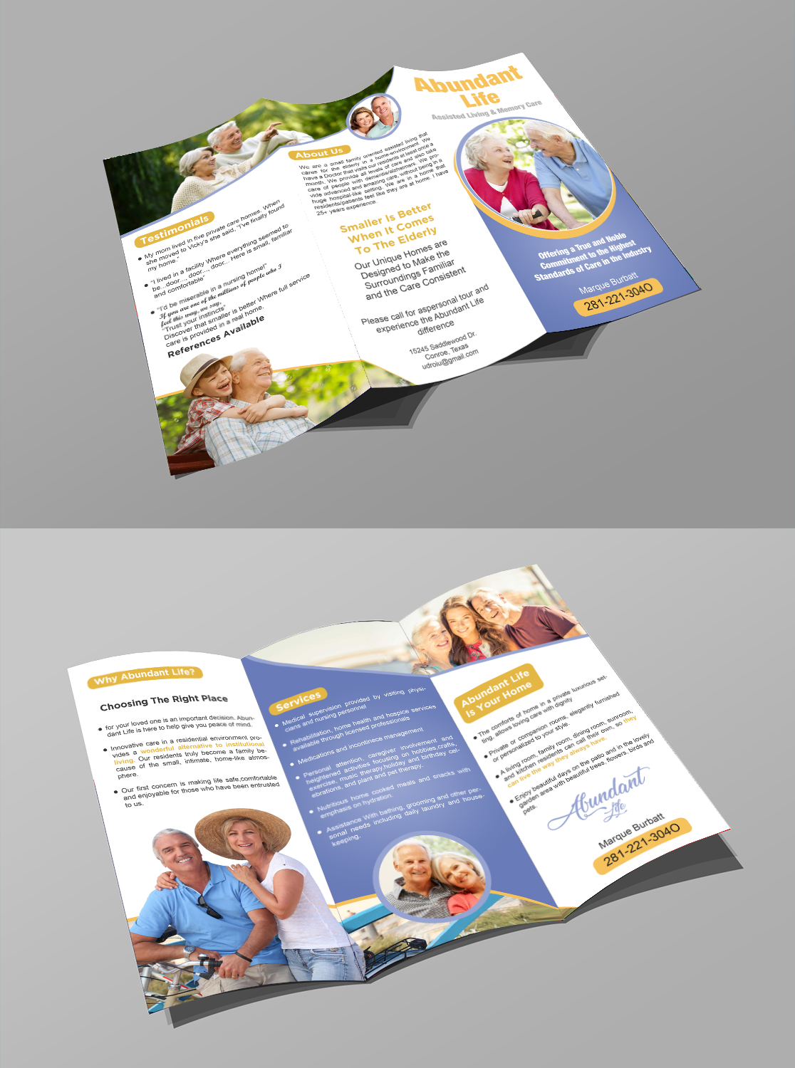 Flyer-Design von creative.bugs für Abundant Life Assisted Living | Design #18270846