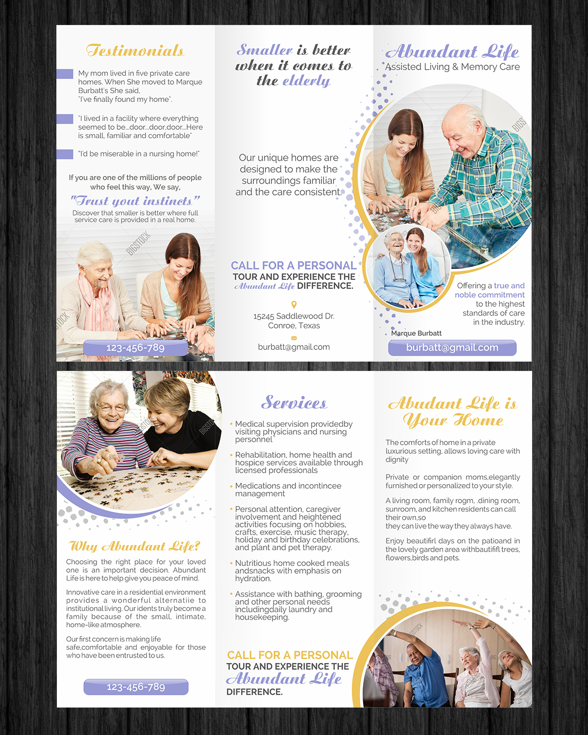 Flyer Design by ecorokerz for Abundant Life Assisted Living | Design #18271386