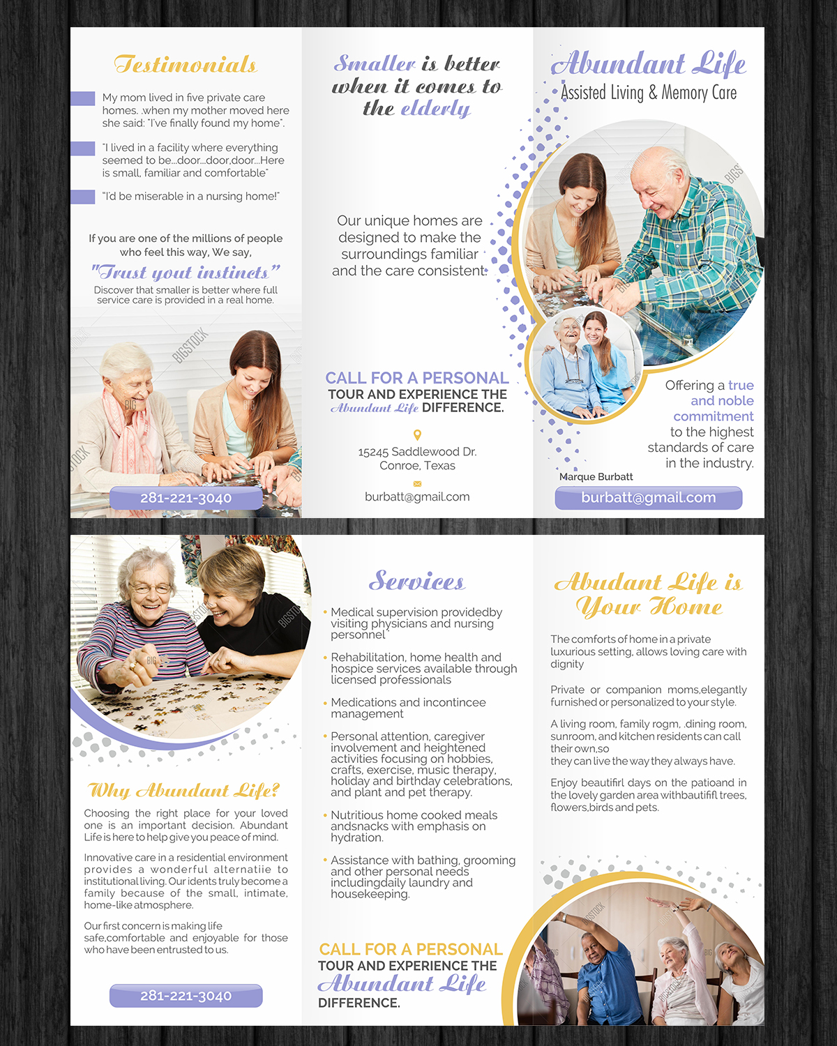 Flyer-Design von ecorokerz für Abundant Life Assisted Living | Design #18297508