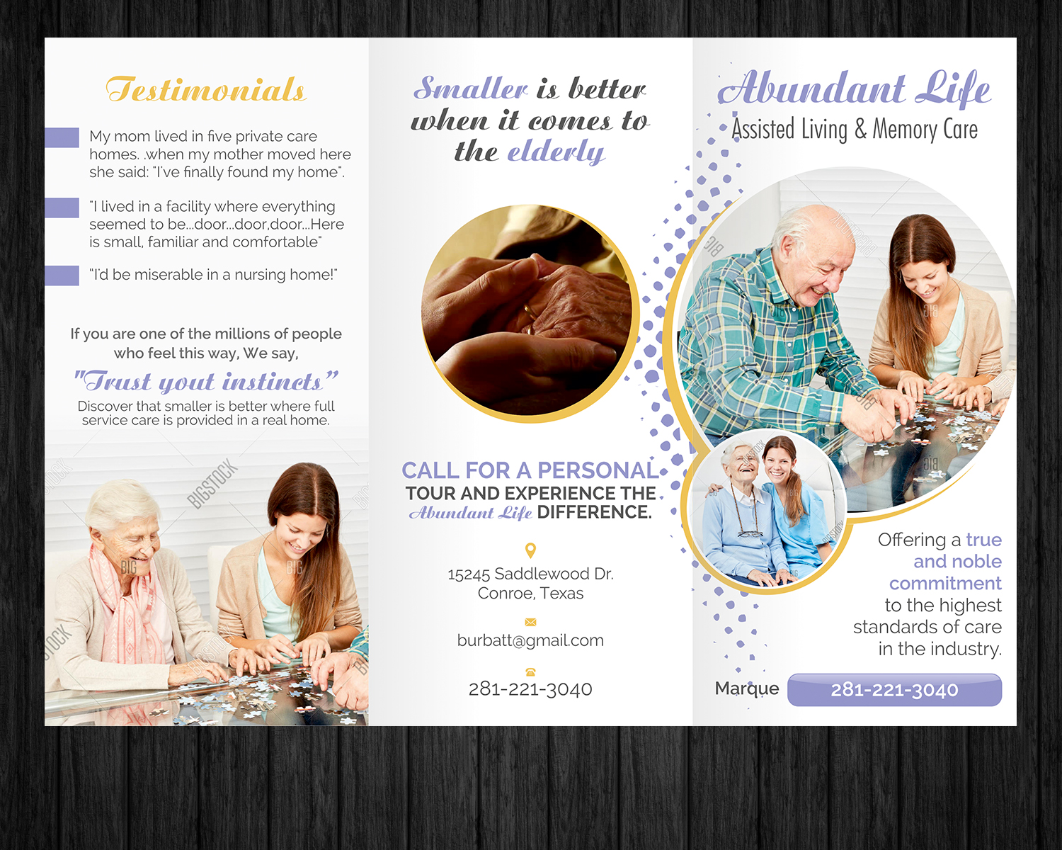 Flyer Design by ecorokerz for Abundant Life Assisted Living | Design #18330544