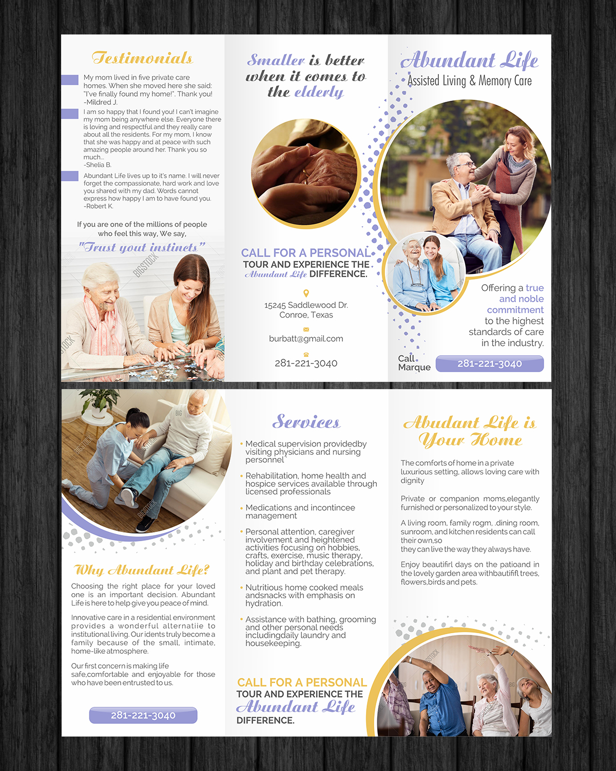 Flyer Design by ecorokerz for Abundant Life Assisted Living | Design #18350060
