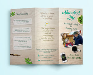 Abundant Life tri-fold brochure | Flyer-Design von - SWING -