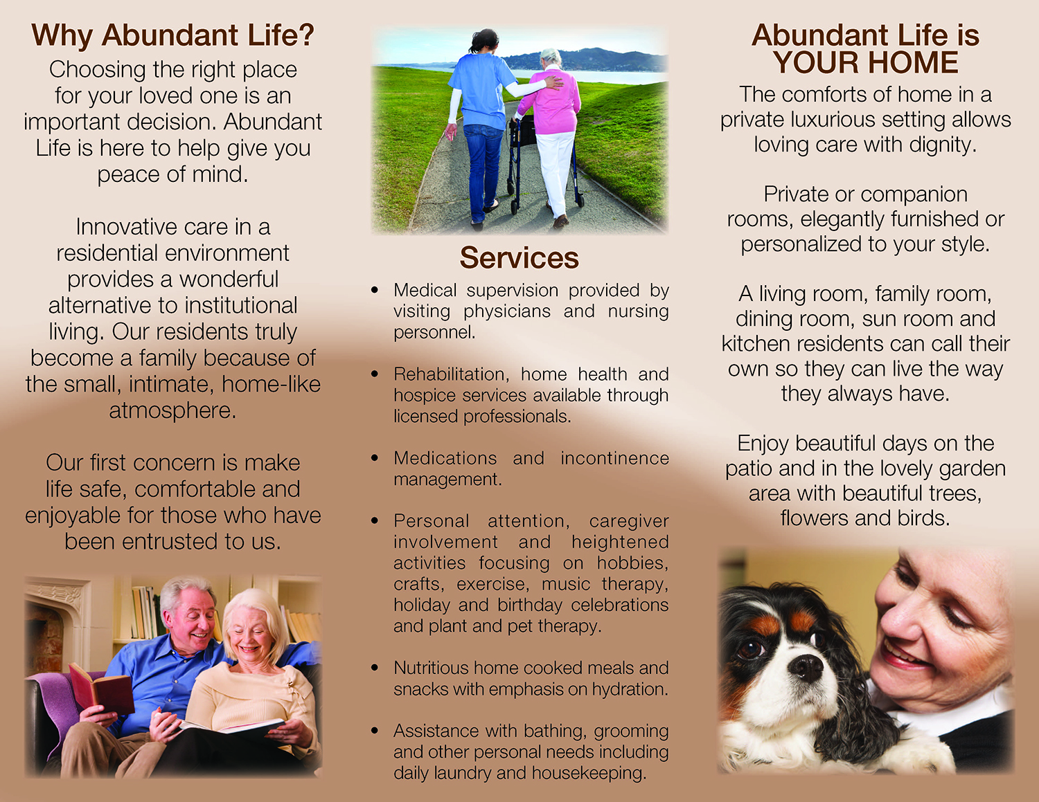 Flyer Design by turmalla for Abundant Life Assisted Living | Design #18269074
