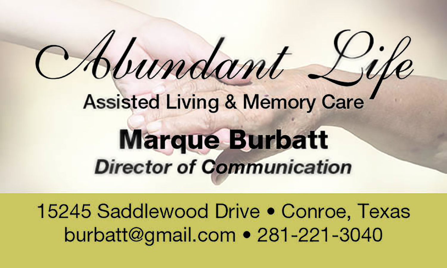 Design de Flyer par turmalla pour Abundant Life Assisted Living | Design #18346248