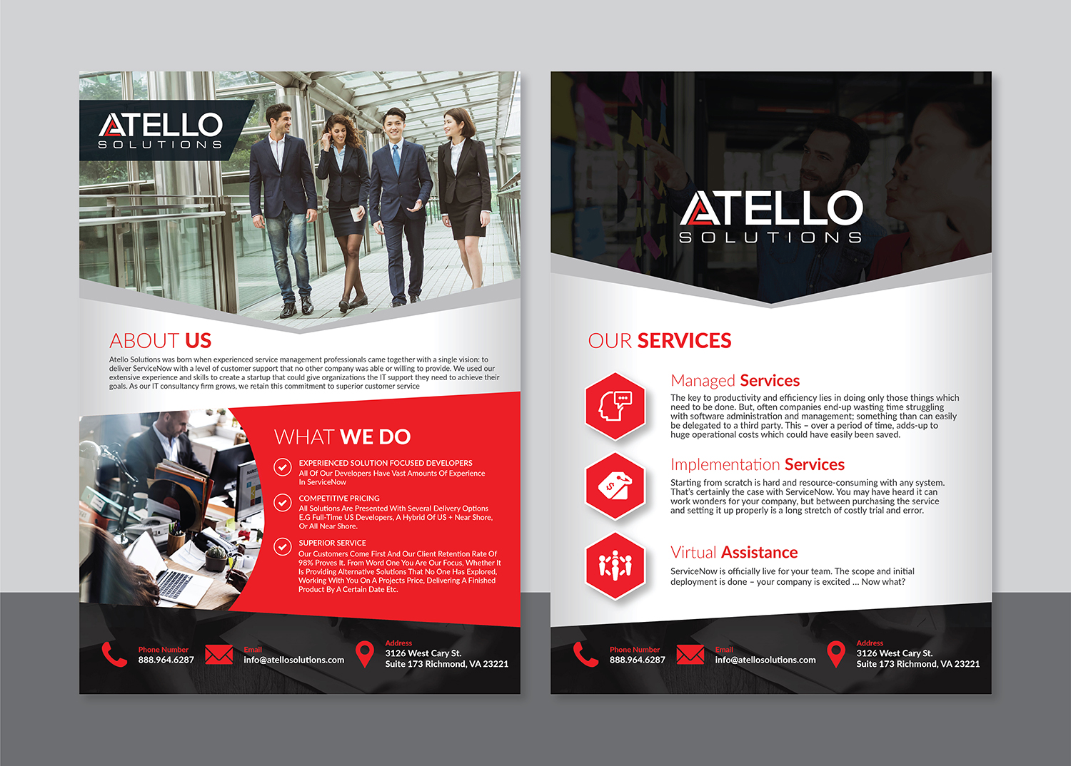 Flyer Design by Deziners Zone for Atello Solutions | Design #18274595