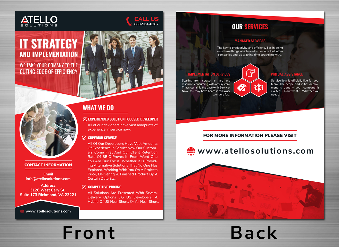 Flyer Design by TSU Creations for Atello Solutions | Design #18269248