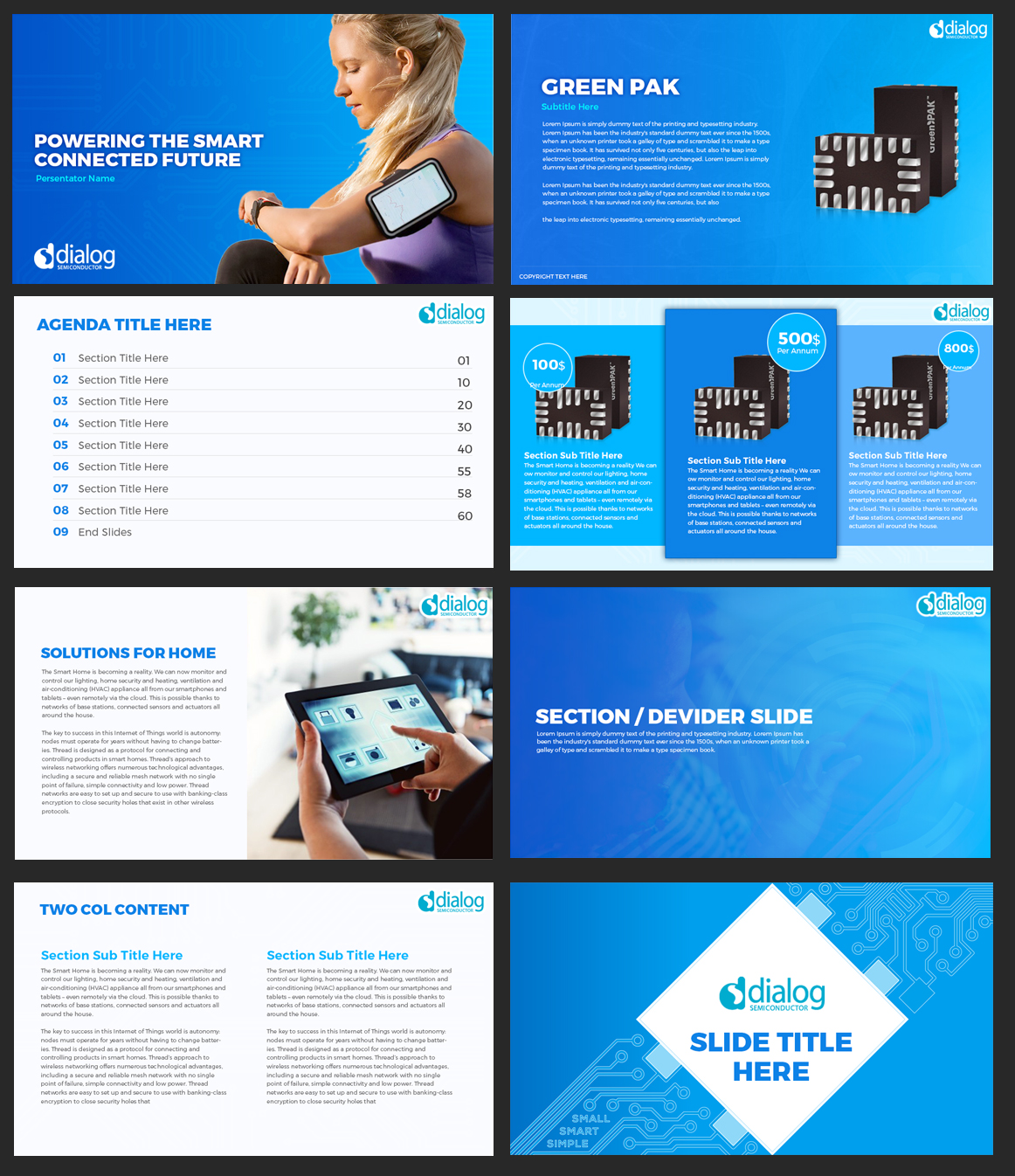 PowerPoint Design by Best Design Hub for Dialog Semiconductor  | Design #18295770