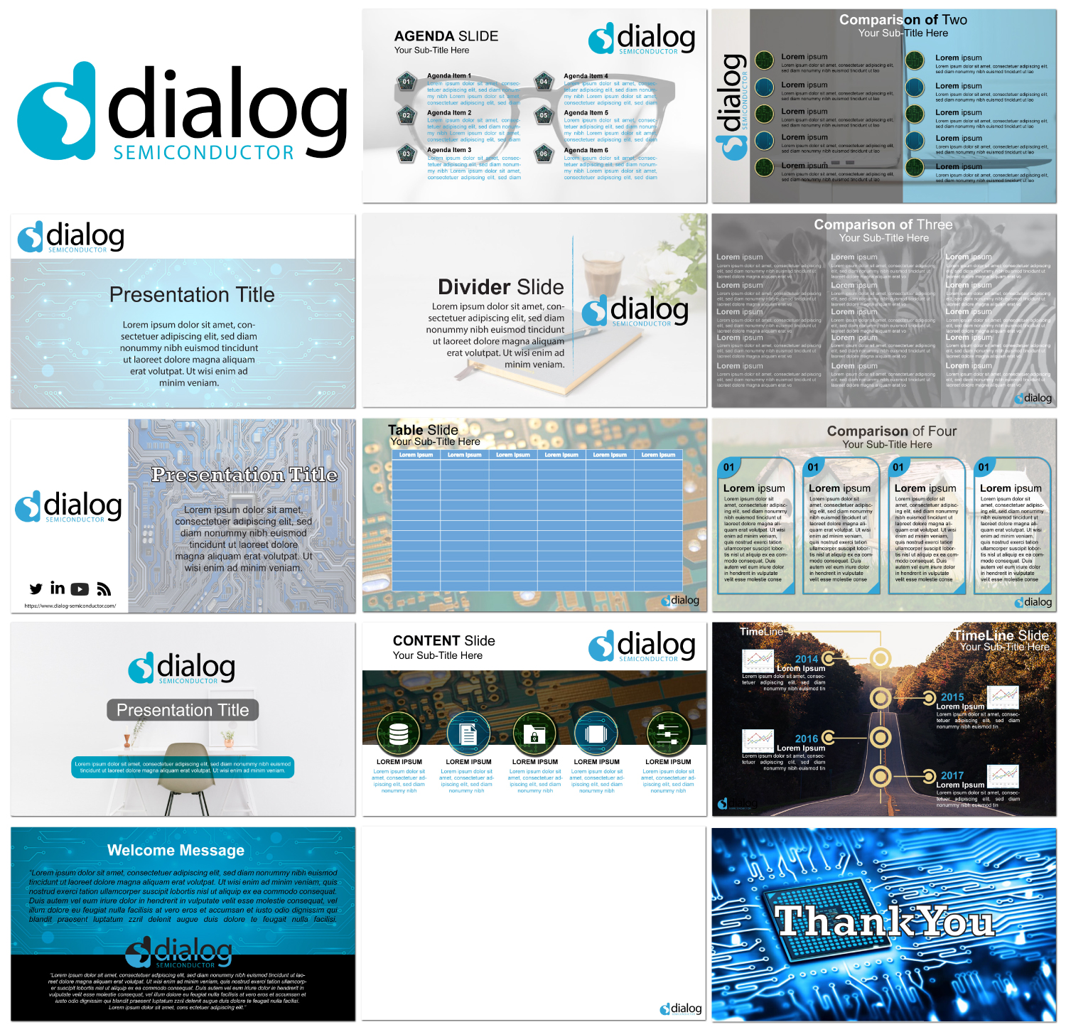 PowerPoint Design by MadCAT Designs for Dialog Semiconductor  | Design #18411704