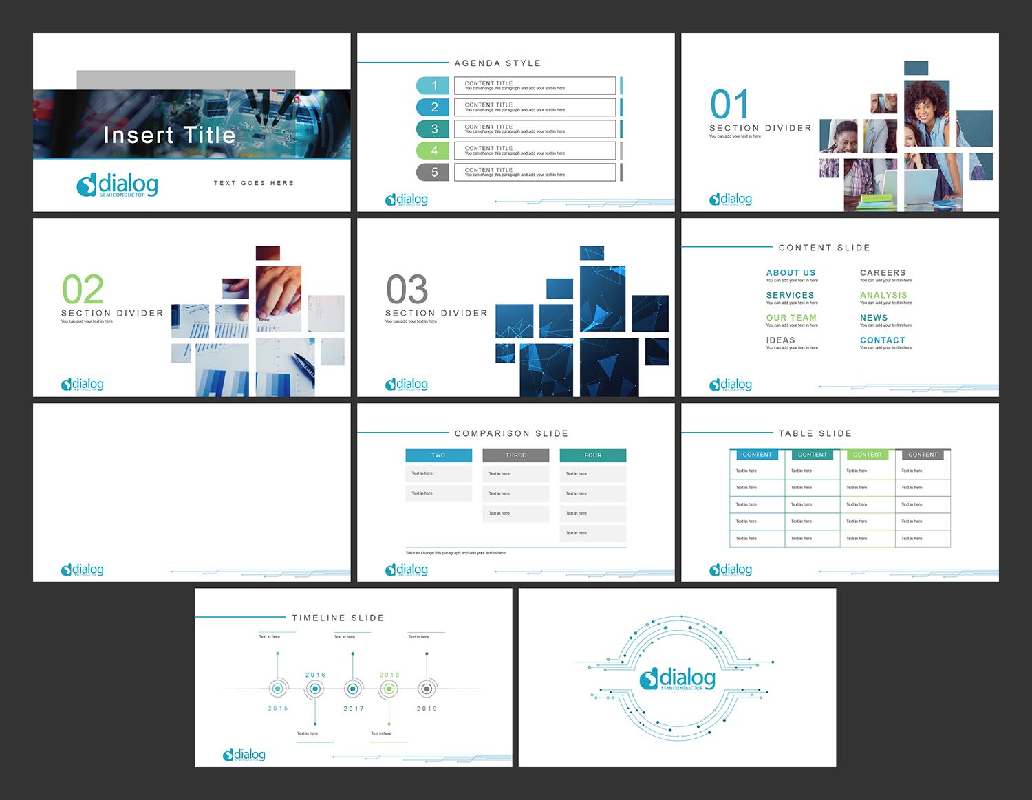 PowerPoint-Design von Decafe für Dialog Semiconductor  | Design #18295899